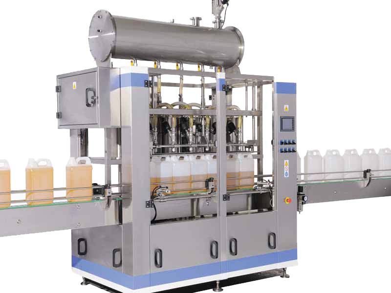 A flexible filling machine to fill in varieties type of liquids packaging, such as oil.